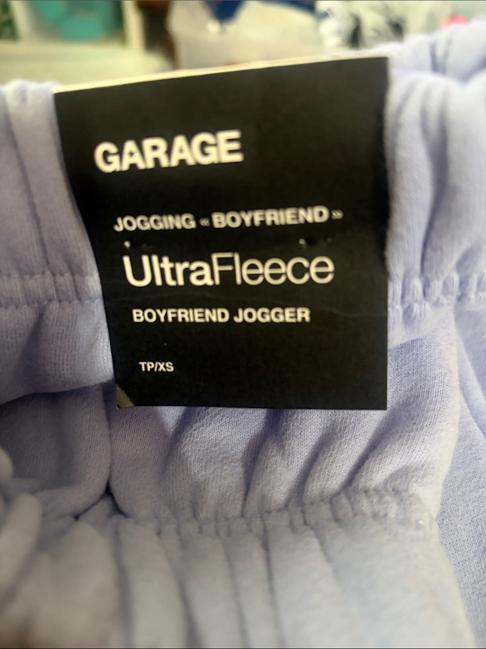 Garage UltraFleece boyfriend jogger, size xsmall